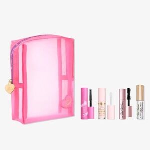 Too Faced 5-Pc Makeup & Pouch Set NEW